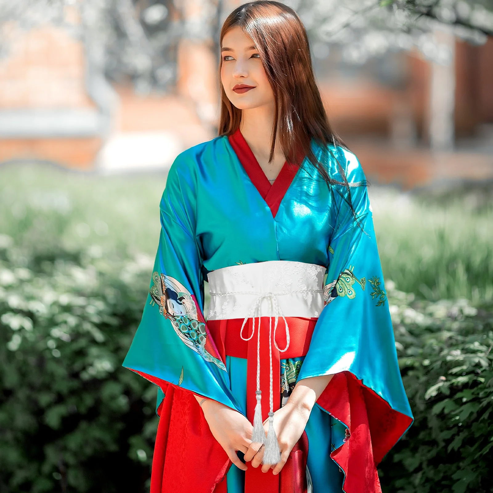 

Embroidered Wide Sash Women Hanfu Belt Chinese Waistband Tassel Accessories Vintage Style Durable Reliable Easy Wear Remove