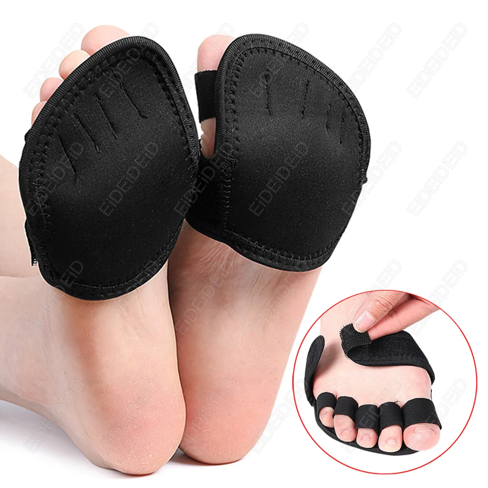 Silicone Forefoot Cushion Pads Adjustable 5Finger Toe Splitter Hallux Valgus Corrector Overlapping Hammer Toe Pain Relief Unisex