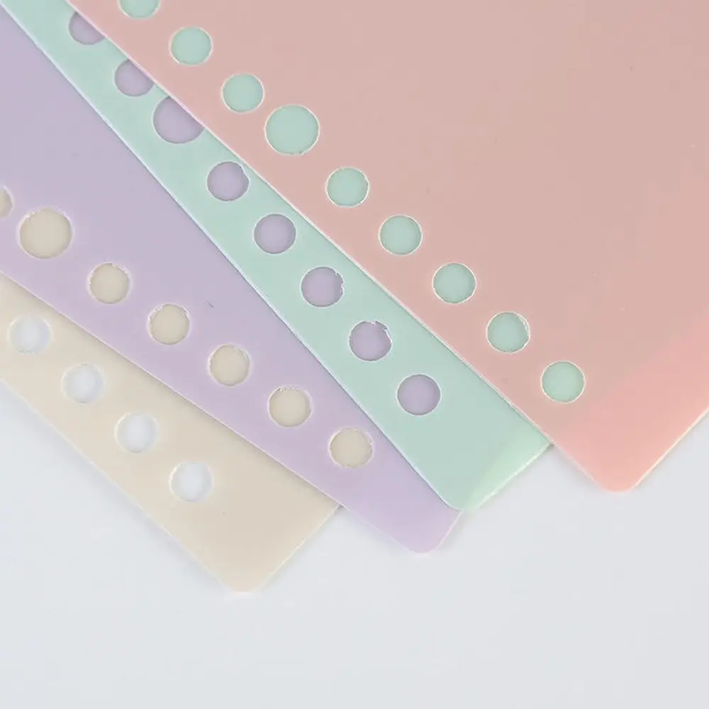 Carpetas de cuaderno de negocios, colores surtidos, 4 pestañas, pestañas de índice multicolores, separadores de página, separadores de índice de carpeta de plástico