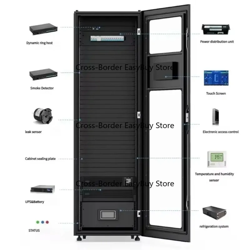 Smart Data Center Server Cabinet Hexagonal Perforated Door Modular IDC Network Cabinet High Quality Rackmount