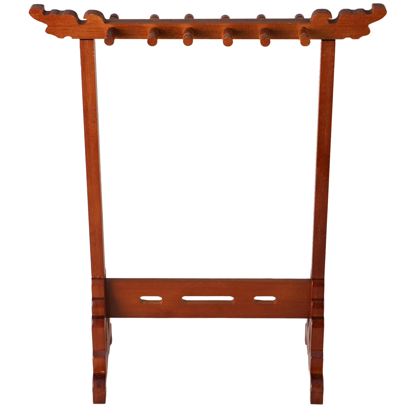 

1pc Nanzhu Brush Hanging Rack Wooden Pen Holder for Kids Students Desk Storage Multifunctional Ink Stand Bamboo Calligraphy