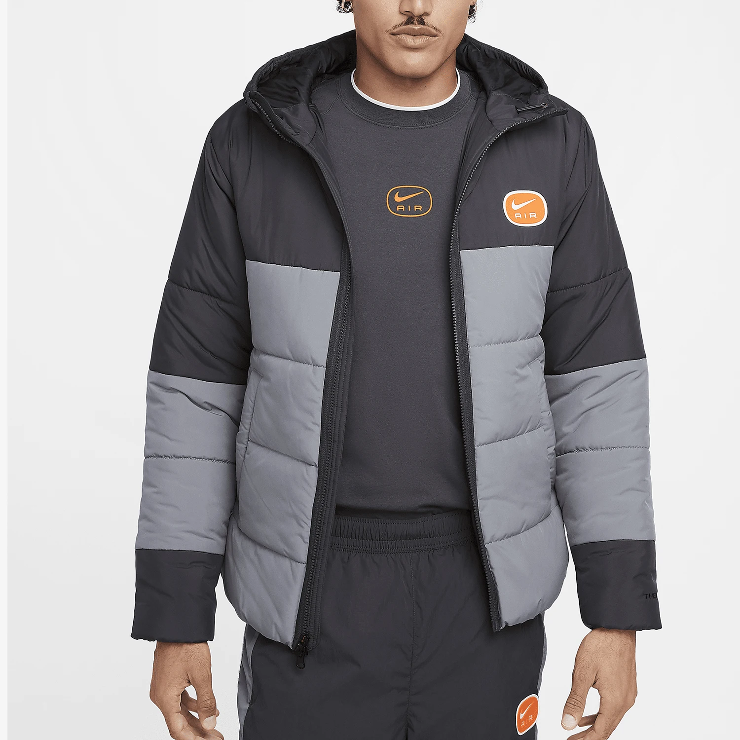 Nike genuine Air men's outdoor casual warm hooded sports cotton jacket HM0198-060
