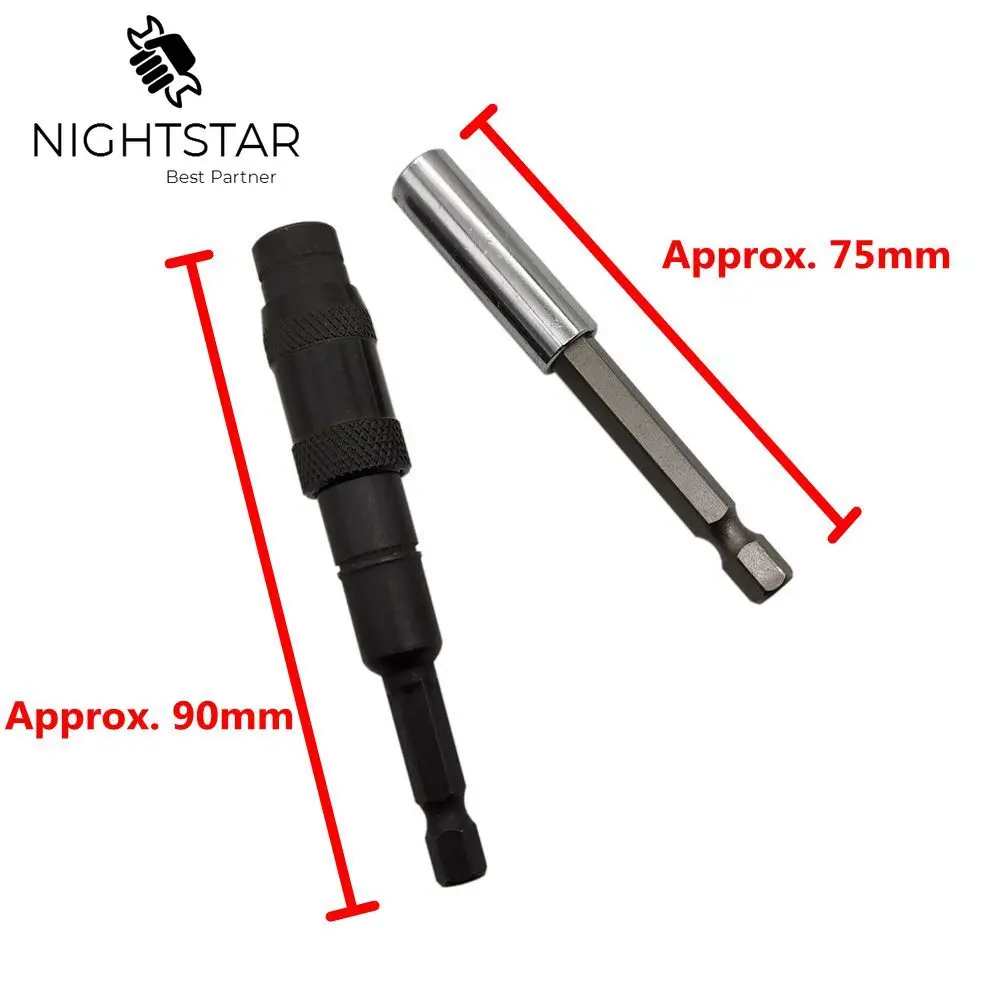 Krachtige Magnetic Screwdriver Bit Holder Adjustable 20 Degree Screw Driver Rod 1/4'' Hex Shank for Electric Screwdriver Drill