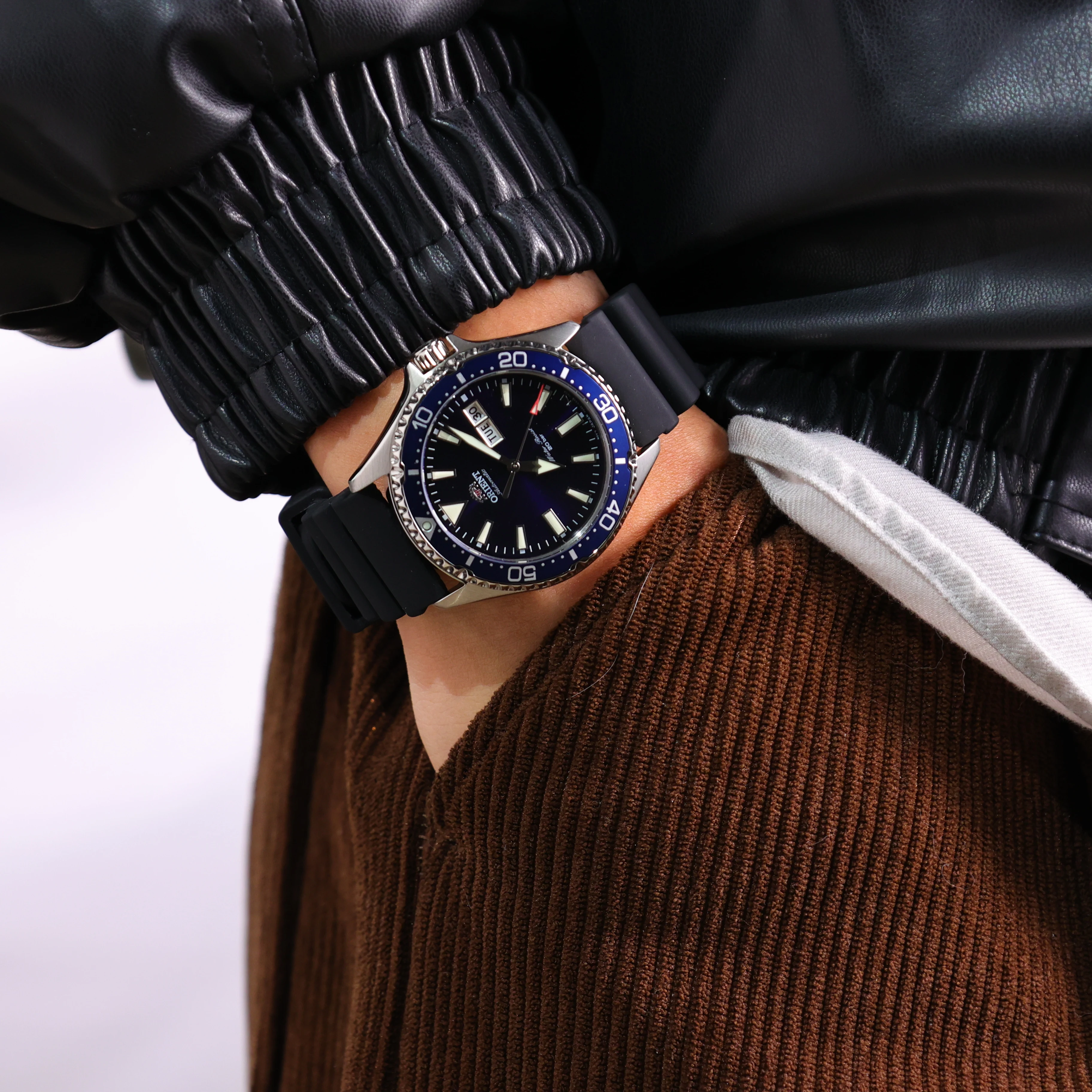 Orient Original Japanese watch Automatic Mechanical Watches Men's Watch  20Bar  Waterproof  week display sport watch