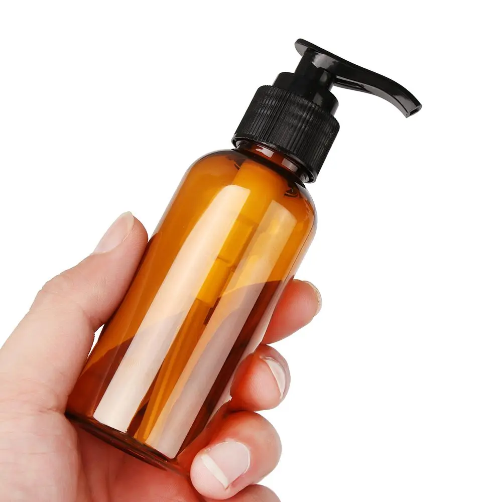 100/200/300ML Shower Gel Bottles Plastic Liquid Pump Container Hand Sanitizer Shampoo Shower Gel Bottles Bathroom Hardware