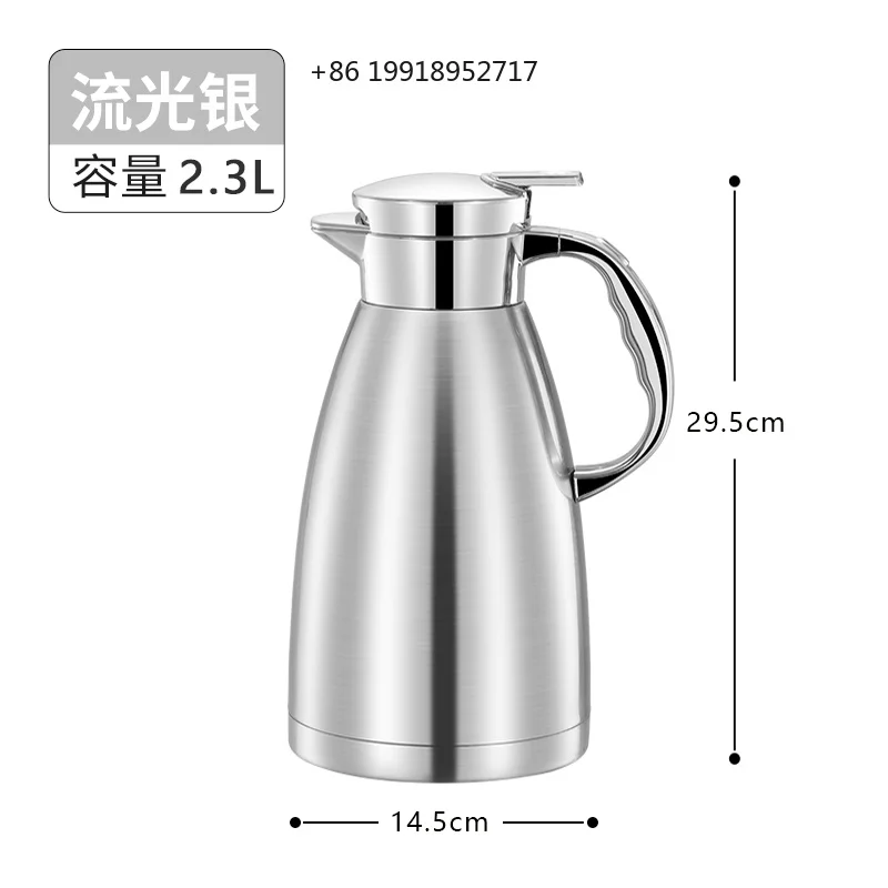 大容量316ステンレス製断熱水筒-防塵ホットポット-ケトル-ヨーロピアンスタイル保温ポット