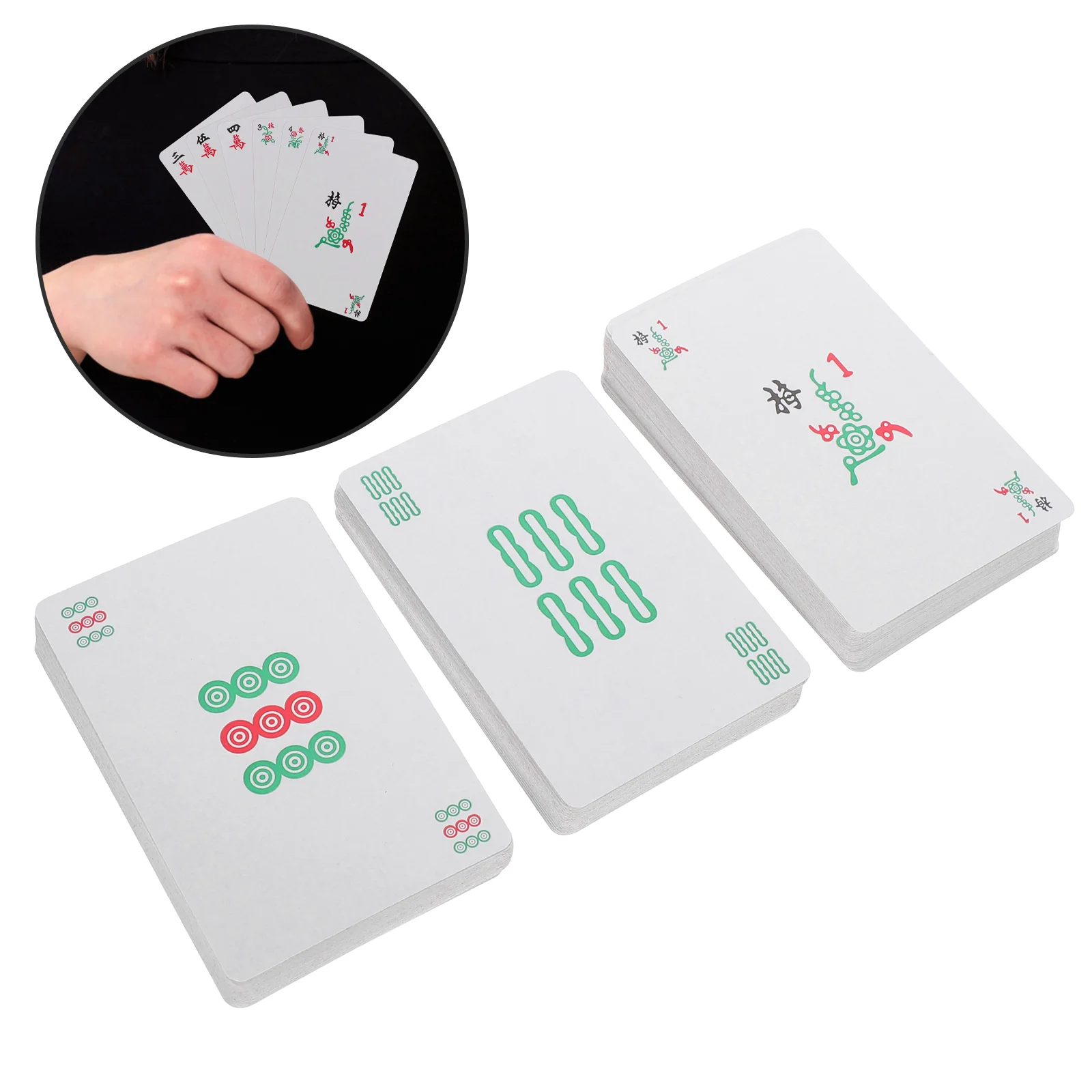 

1 Set Waterproof Playing Cards Plastic Poker Cards Tool Entertainment Prop for Home Bar Office