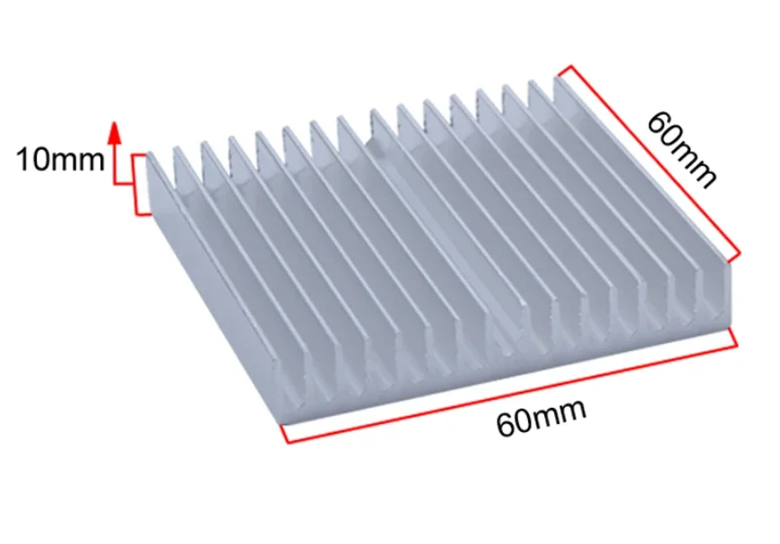 3pcs Aluminum Heat Sink Radiator Heatsink for IC LED Cooling, Electronic Cooler, IC heat dissipation-60x60x10,80x80x7,90x90x15mm