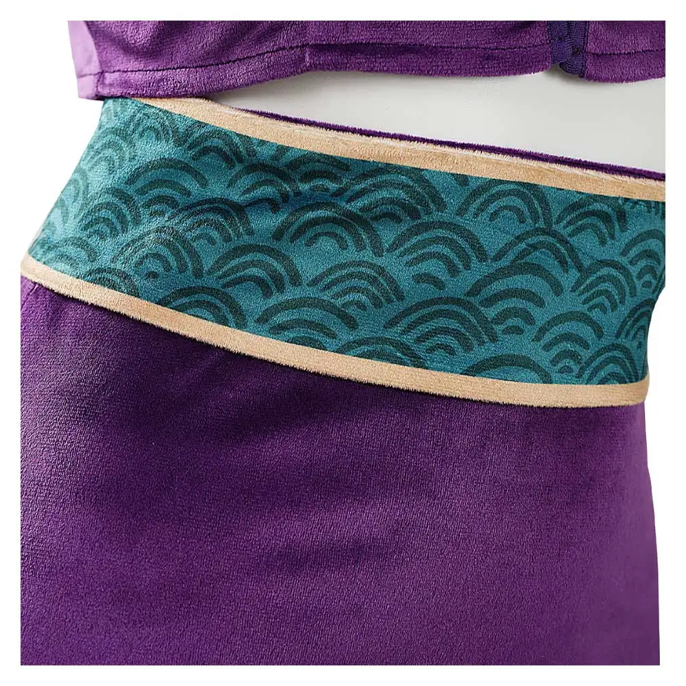 Nico Robin Cosplay Costume Anime Pirate Outfit Coat Cowboy Hat Top Skirt Adult Women Girl Halloween Carnival Fancy Dress Disguis view 4
