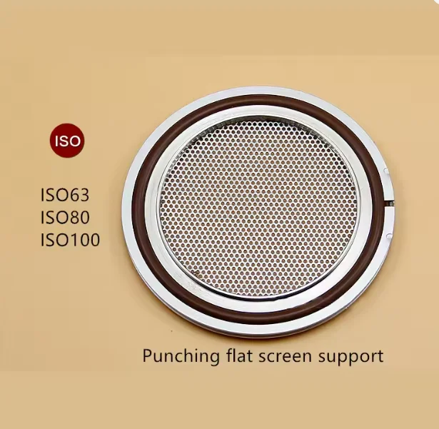 ISO63 ISO80 ISO100 ISO160 ISO200 ISO250 Stainless Steel Vacuum Plat Screen Bracket Filter Bracket Net with Aluminum Outer Ring