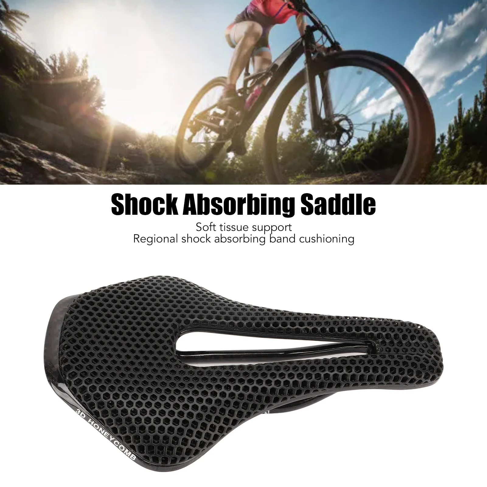 

Велосипедное седло с 3D-принтом, структура улья, среднее полое велосипедное седло, легкая дышащая гоночная подушка, подушка для гонок на велосипеде