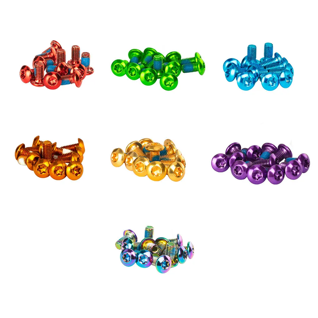 

Pack of 12 Bike Brake Screw Alloy Steel Disc Brakes Bolt Colorful