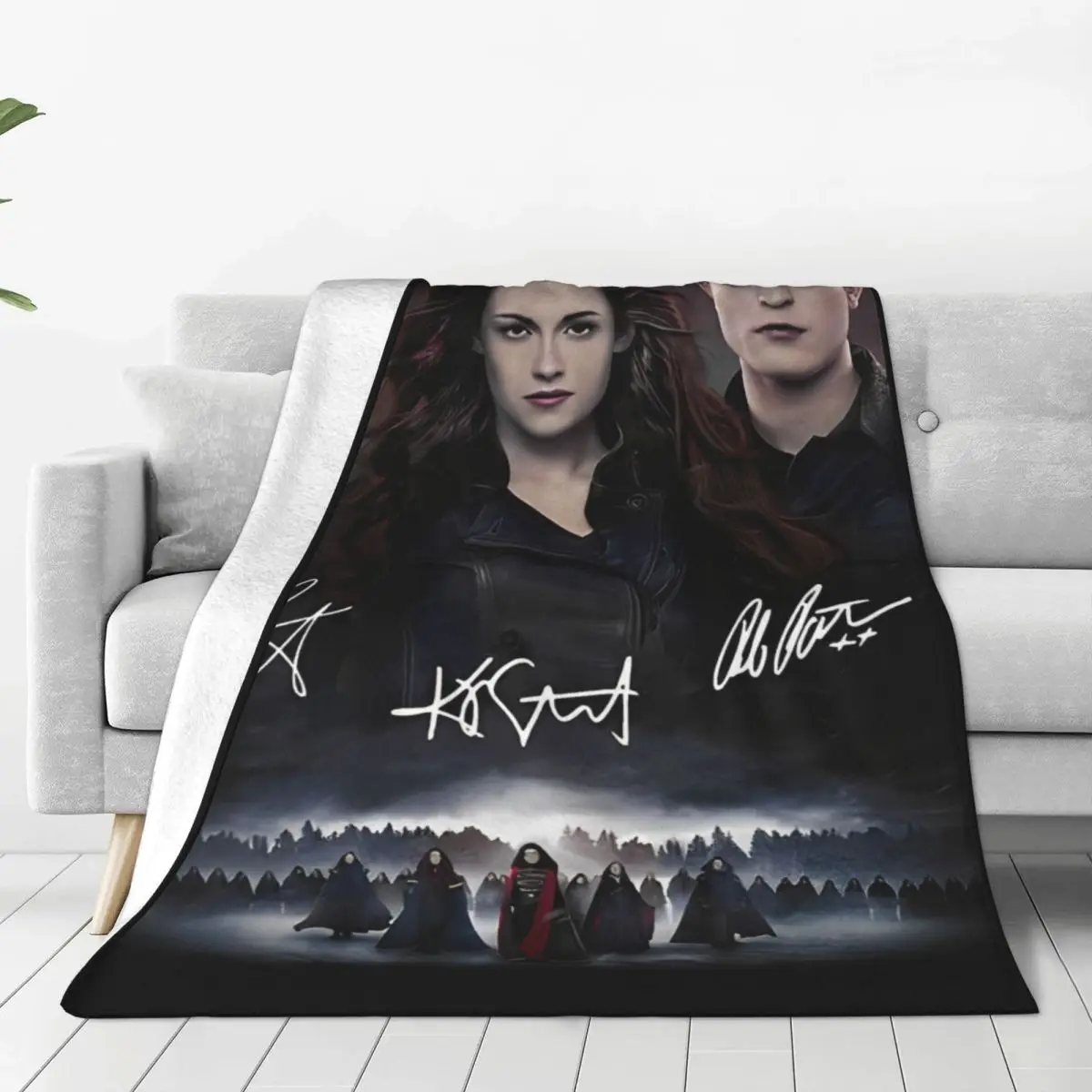 

The Twilight Saga Breaking Dawn Edward Knitted Blankets Fleece Lightweight Thin Throw Blankets for Home Couch Bedspread