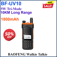 1800mAh 5W BF-UV10 USB C Walkie Talkie Baofeng 10W  Dual Band 400-520MHz Radio 128CHs Pofung Two Way FM Transceiver Radio