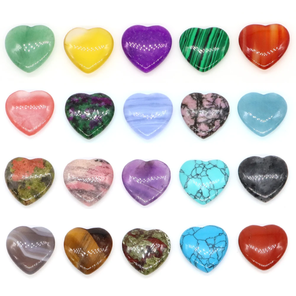 20 مللي متر الحب القلب الحجر الطبيعي شفاء كريستال جمشت الكوارتز شقرا تدليك الأحجار الكريمة جيب هدية ديكور المنزل مجوهرات اكسسوارات #5