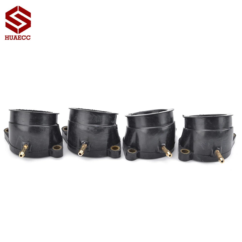 4 Pcs Motorcycle Carburetor Interface Adapter Intake Manifold For Yamaha FZS1000 FZS 1000 FZ1 Fazer 1000 2001-2005 5LV-13586-01