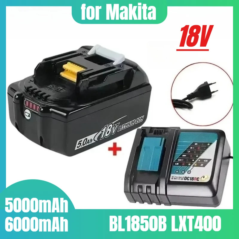 

18V 6000mAh Power Tools for Makita BL1860B Rechargeable Battery Can Replace BL1850B LXT400