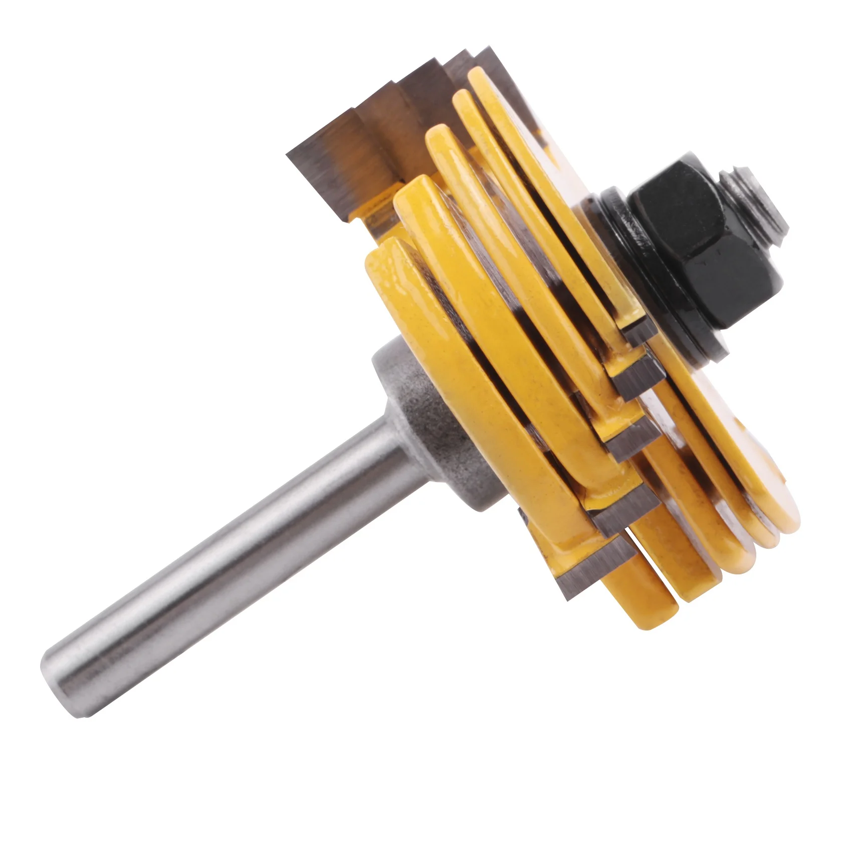 

H-W 2Pcs Slot Cutter 3 Wing Router Bit 1/2 &1/4 Inch Shank Adjustable Woodworking Tool