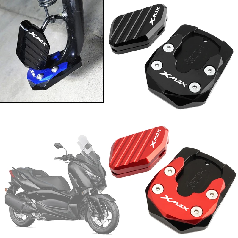 

For YAMAHA XMAX X-MAX 125 250 300 400 XMAX250 Motorcycle Accessories Kickstand Side Stand Extension Enlarger Pad Side Bracket
