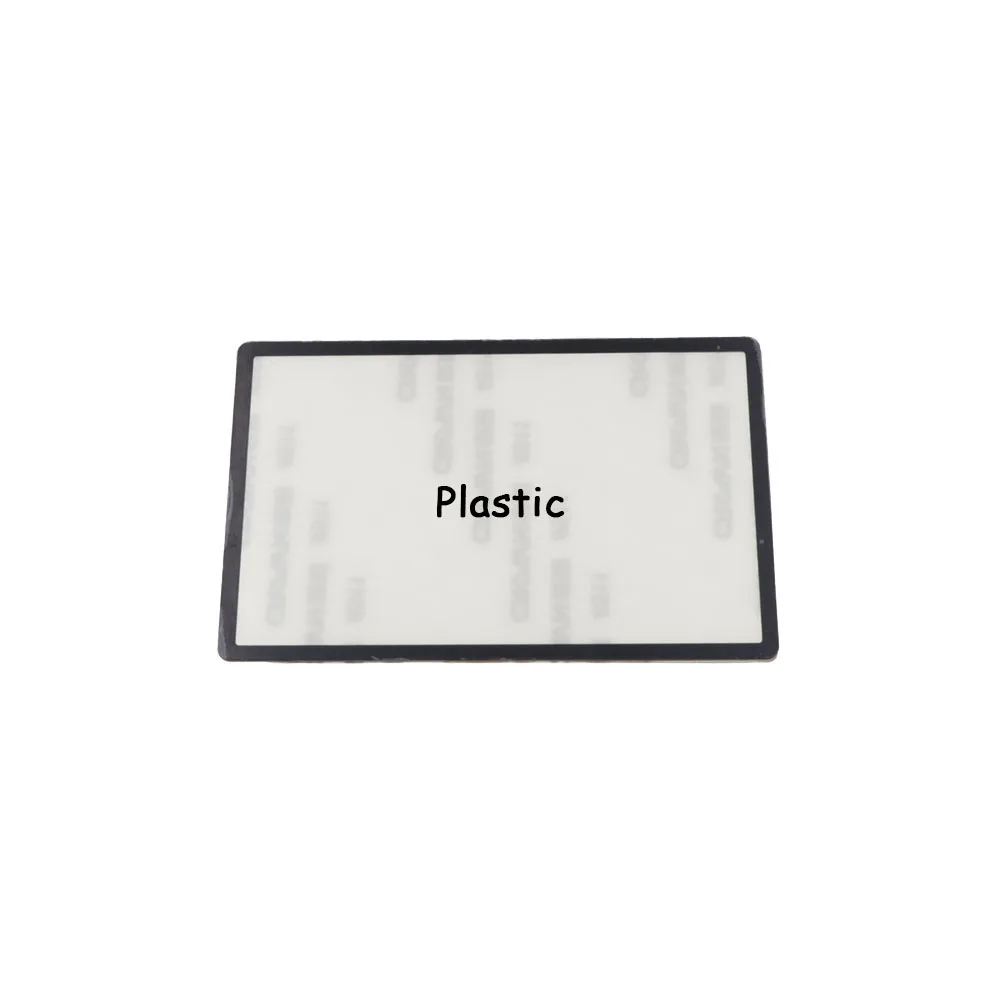 1PCS Plastic Glass Upper Top Screen Lens Cover With Adhesive For 2DS, LCD Outer Protective Frame Lens Replacement Repair Parts