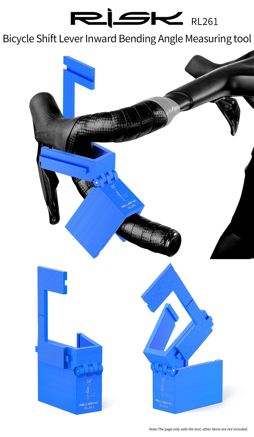 RISK Fahrradsattel-Höhen- und Horizontalwinkel-Messwerkzeug Schalthebel-Innenkurven-Gelenk-Winkelmesser – Detail 20