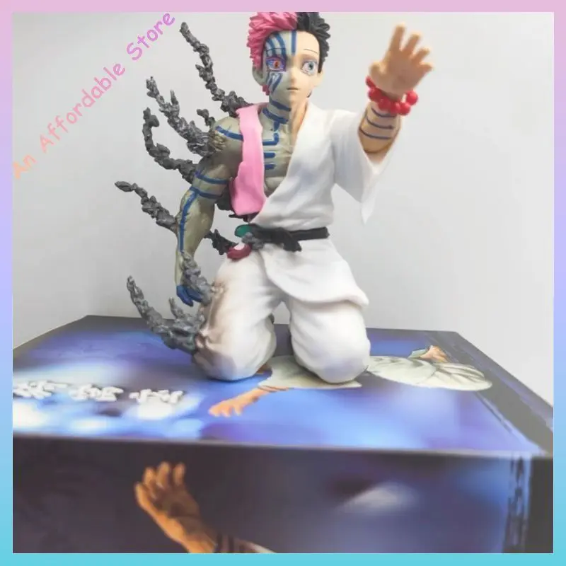 Figurine Demon Slayer Akaza en Pvc, 13cm, modèle de collection, jouets pour enfants, cadeaux d'halloween, ornements de poupée
