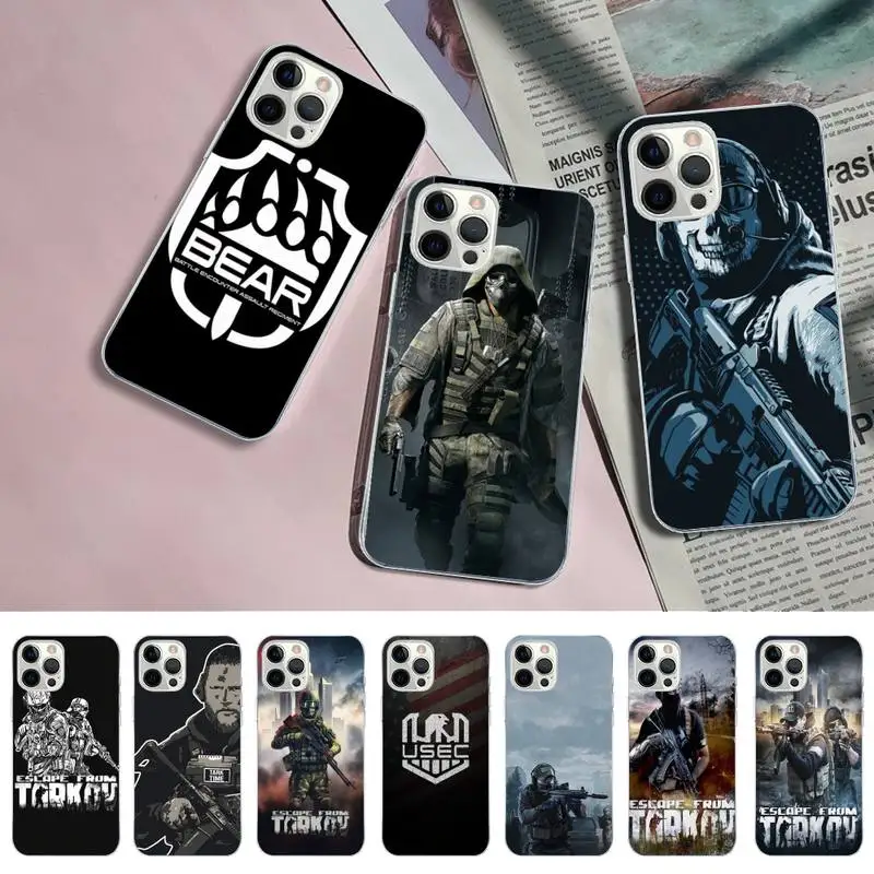 Escape From Tarkov Phone Case for iPhone 11 12 13 Mini Pro Max 8 7 6 6S Plus X 5 S SE 2020 XR XS 10 case