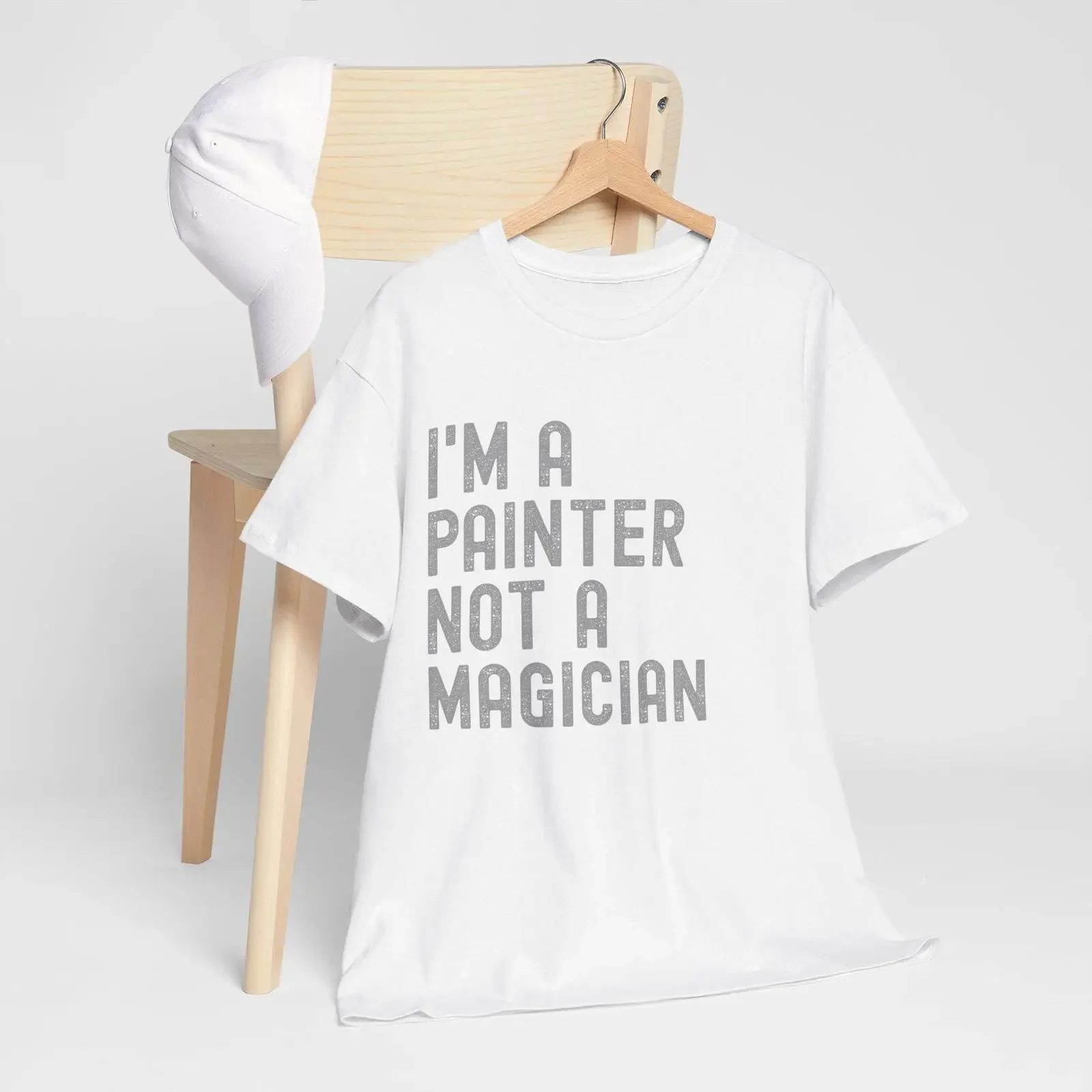 I'm a Painter Not Magician T Shirt Quote Artist Humor vintage Washed Stretched fashion Casual streetwear Top For Everyday Wear