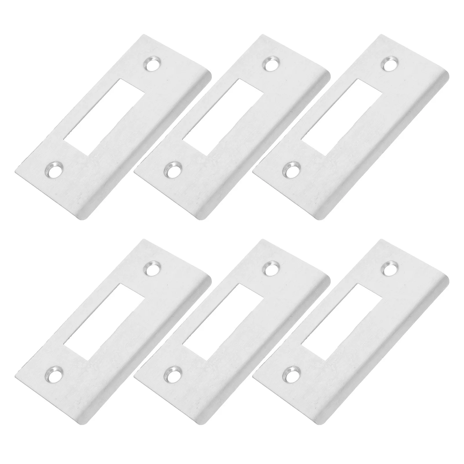 6Pcs Premium Stainless Steel Door Latch Guard Plate 315x157mm Easy Install Quiet Operation Deadbolt Reinforcement for Interior