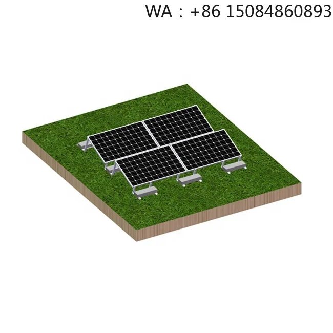 Flexible 6005-T5 Aluminum Flat Roof PV Bracket, Quick-Install Ballast Solar Panel Structure Accessories, Time-Saving Parts for F