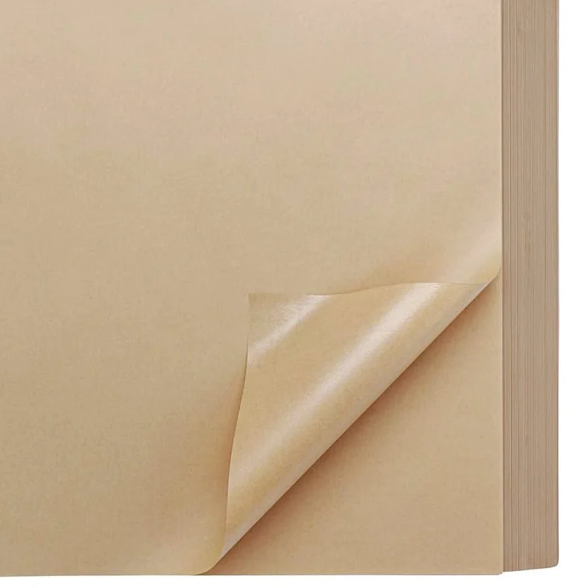 100 Sheets Size A3 Light Kraft Waxed Paper Corrosion Resistant Moisture Proof Anti Rust Packaging Papers Thickness 55GSM