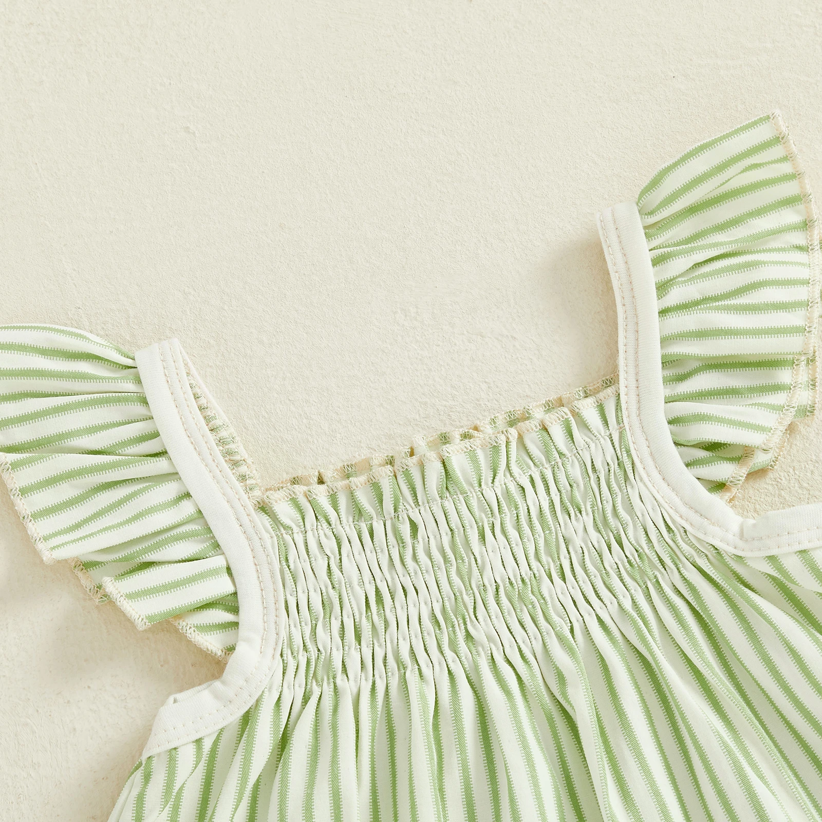 3-24 متر الرضع طفل الفتيات الصيف 2 قطعة وتتسابق تحلق كم مخطط ألف خط القمم PP السراويل مجموعات #5