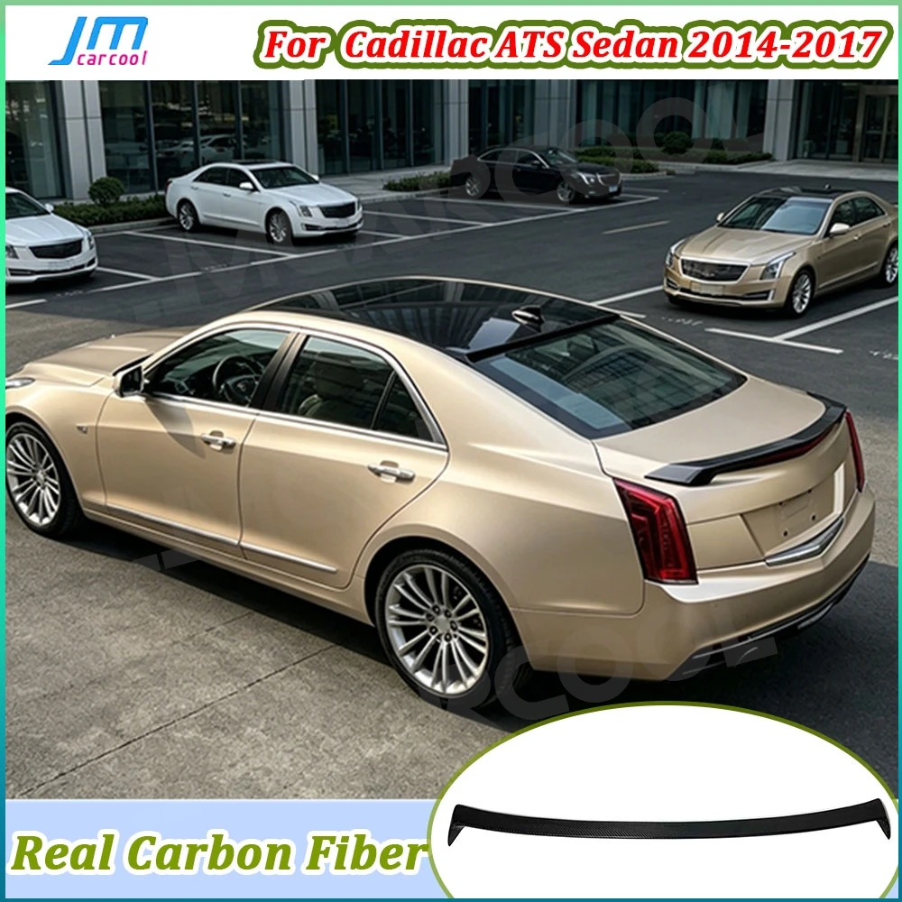 

Dry Carbon Fiber for Cadillac ATS Sedan 2014-2017 Rear Roof Spoiler Rear Spoiler Wings FRP Car Accessories Body Kits