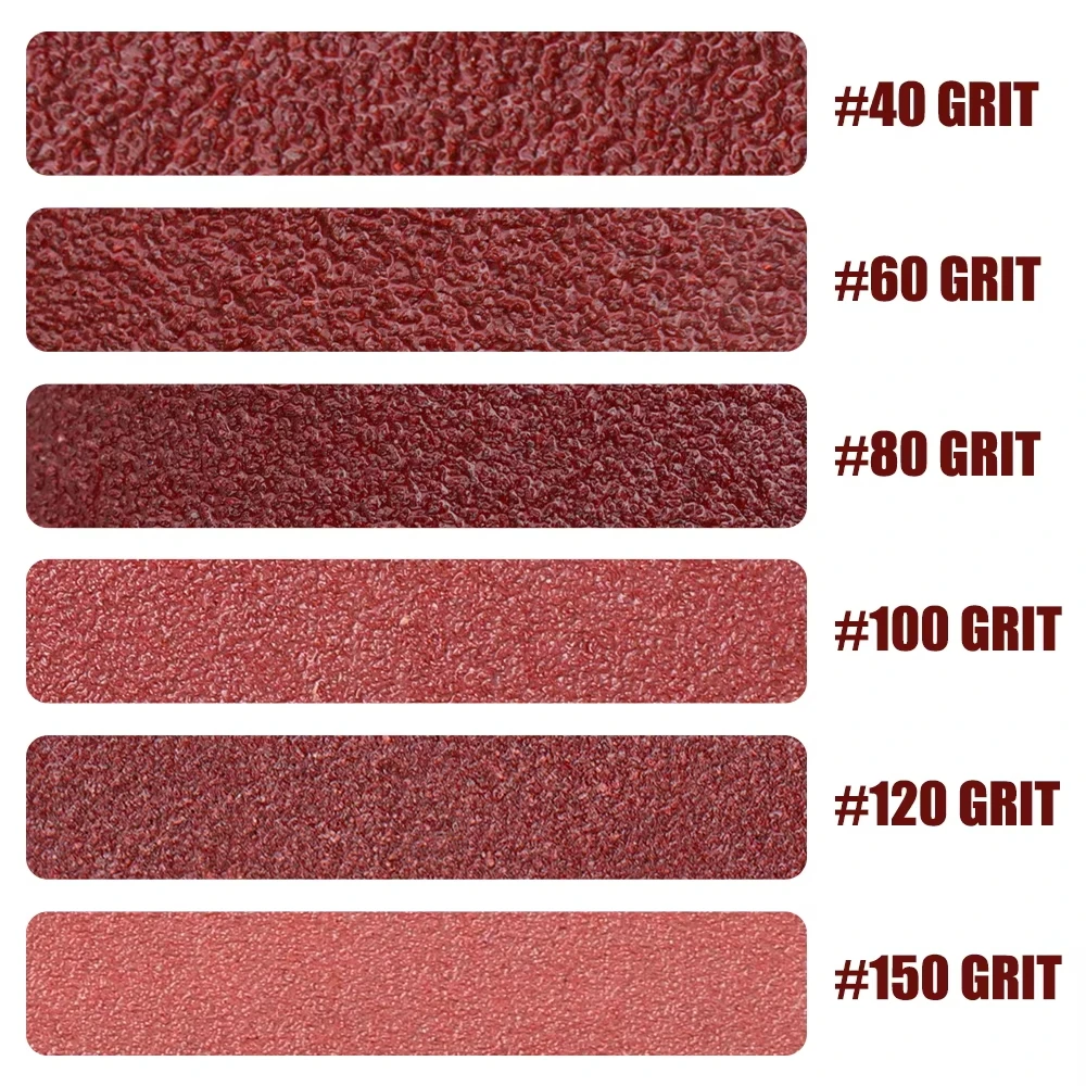 HAMPTON Polishing Tool 5pcs Sanding Band Set 40/60/80/120/150 Grit Sander Grinding 75x457mm 75x533mm Sanding Belts