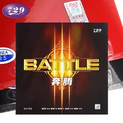 729 Friendship Table Tennis Rubber Battle 3 Sticky Pimples-in 2.1mm Sponge Ping Pong Rubber with Offensive