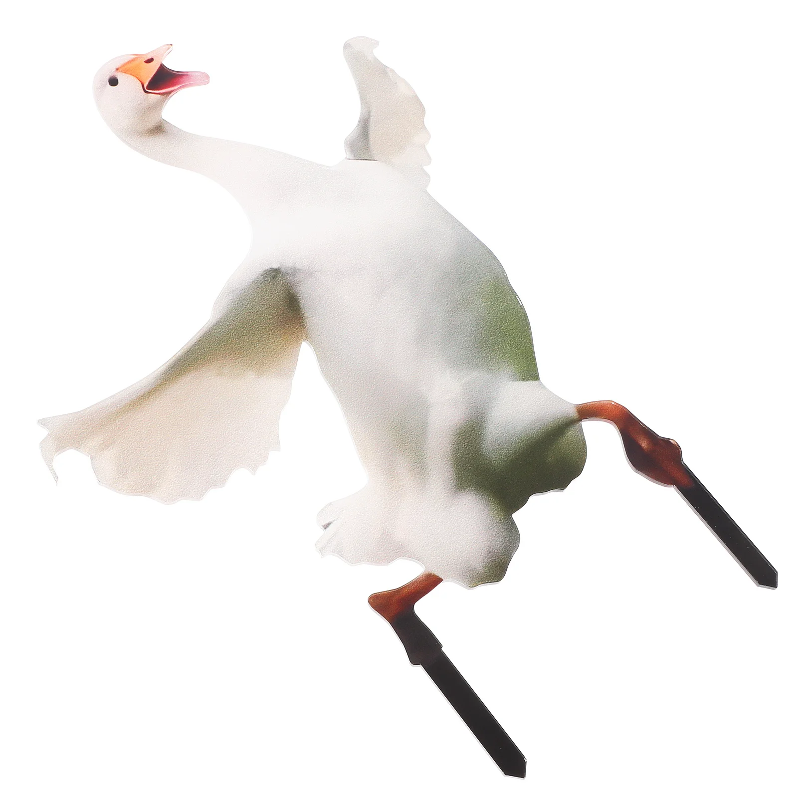 

Goose Garden Sculpture Acrylic Animal Lawn Stake for Backyard Patio Yard Decor Outdoor Garden Art Decorative Landscape Ornament
