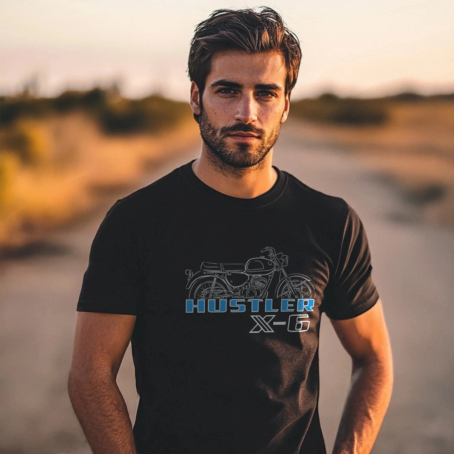 

Лето 2025 г., хлопковая футболка с круглым вырезом и короткими рукавами для мужчин и женщин Suzuki X6 Hustler 1966-1968 — мотоциклетная футболка для гонщиков