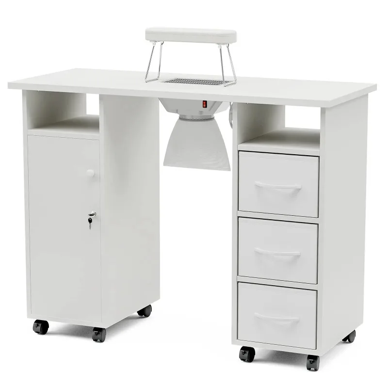 Nail Tech Desk Table Manicure Nail Art Table Nail Tables Salon Manucure Salon De Beaut Furniture Mesa Para Manicura Profesional