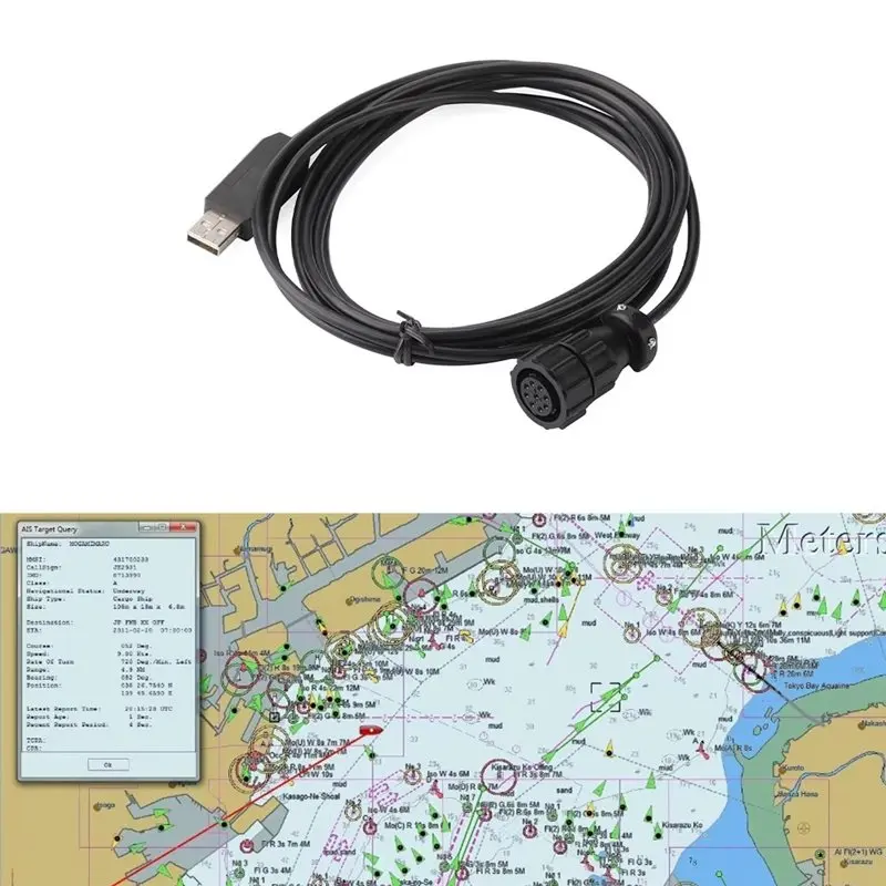 N26R-NPC-100 AIS Pilot Plug USB Data Cable 2 Meter