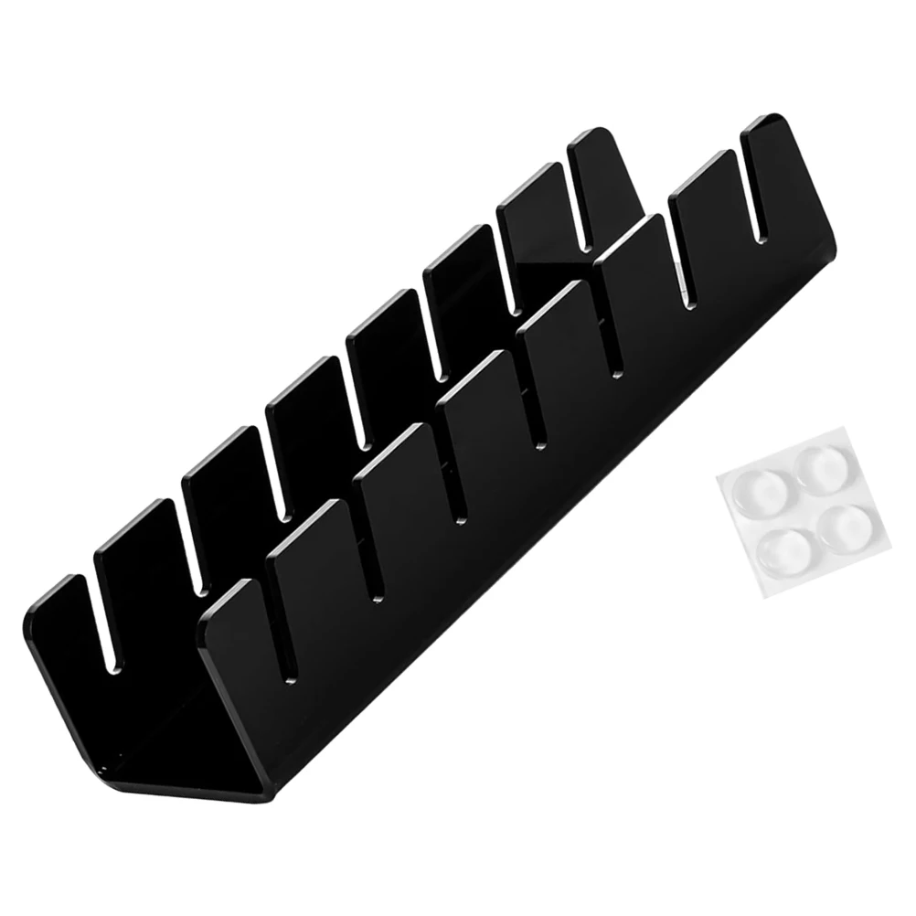 

Hat Display for 7 Caps Acrylic Vintage Home Shop Storage Rack Desktop Holder Shelf Reusable Hat ganizers