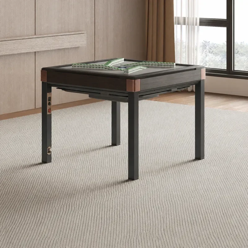 Automatic Silent Mahjong Table Foldable Dual Purpose for Dining and Card Room Household Electric Mahjong Machine with Roller