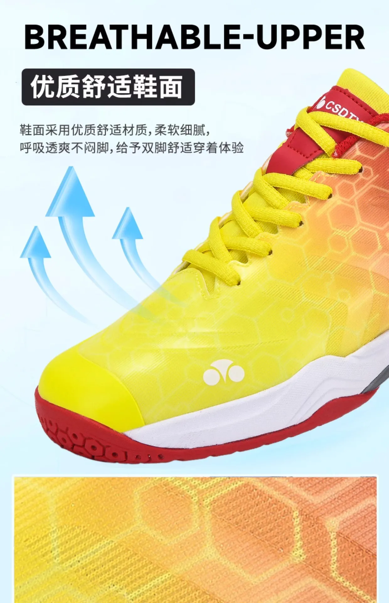 Mens Womens Anti-slip Breathable Table Tennis Shoes Tennis Shoes Athletic Training Shoes Outdoor Wearable Sports Shoes