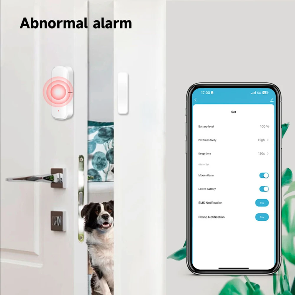 wholesale ZigBee Door Window Sensor Detector Tuya Smart Life App Home Security Protection Alarm System For Alexa GoogleAssistant