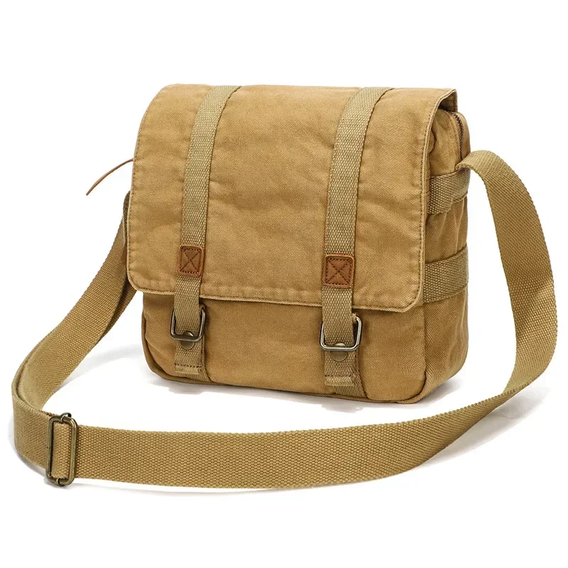 Vintage Canvas Bag Simple Shoulder Bag New Trend Men\'s Handbag Fashion Casual Crossbody Bag