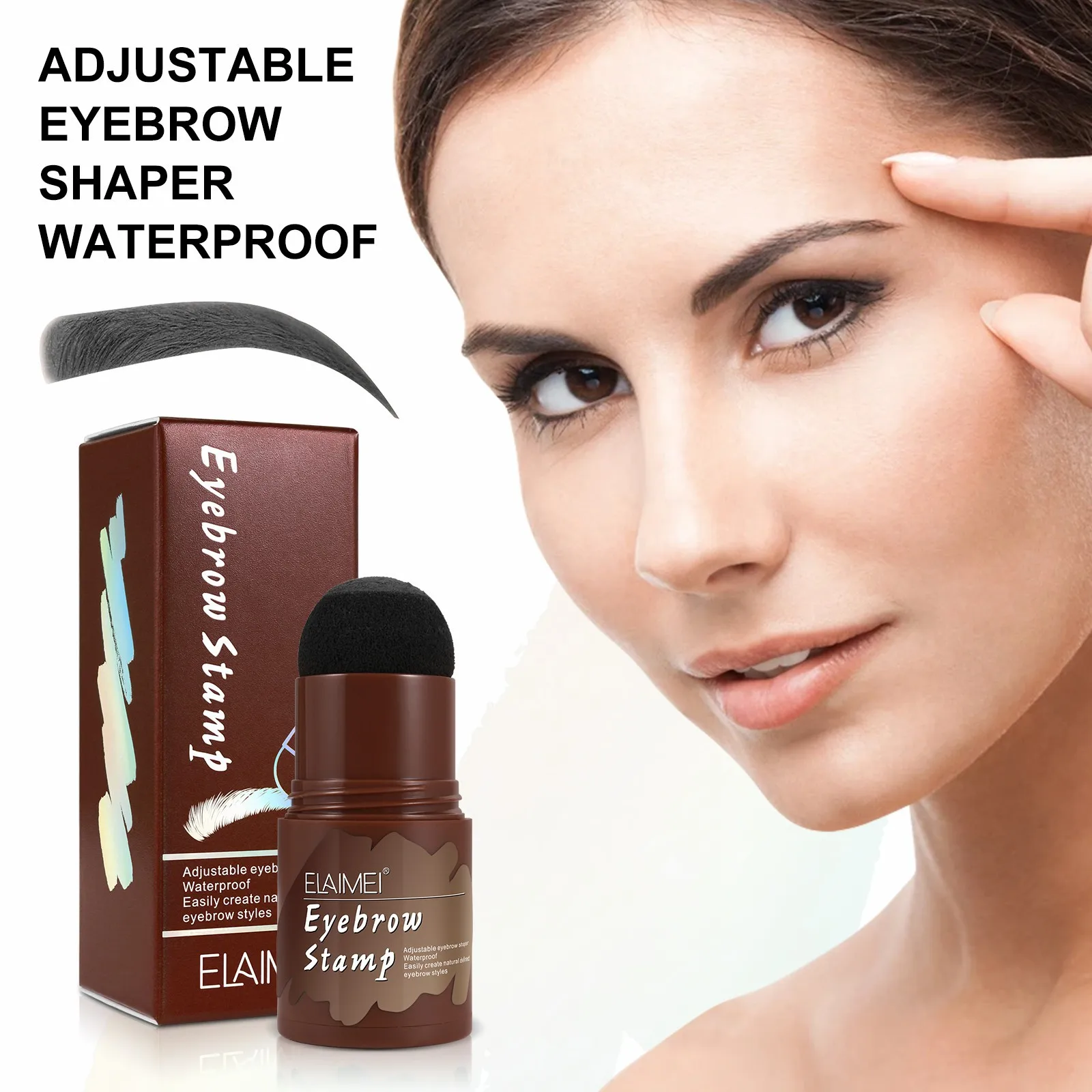 One Step Bartformung Füllstoff Bart Füllstoff Pulver Augenbrauen Pulver Stempel Set Wasserdicht Professionelle Männer Make-Up Perfekte Schablone