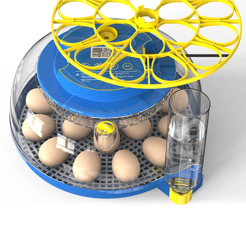 Multi-functional 18 Eggs Incubator Battery Operated Motor Machine Duck Farm