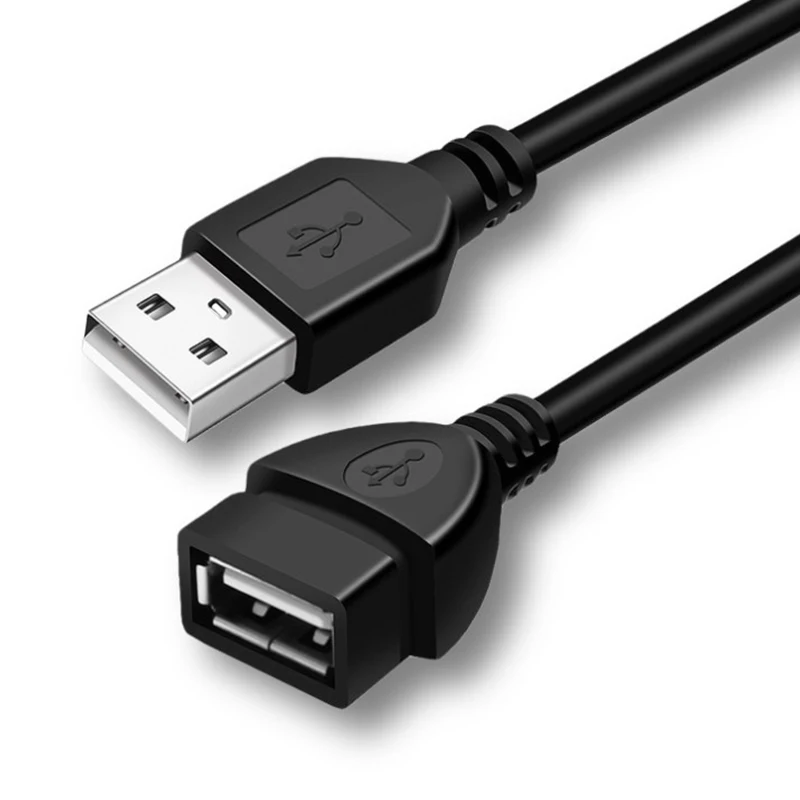 USB 2.0 Cable Extension Cable 0.6m/1m/1.5m Wired Data Transmission Line Ultra-High-Speed Display Projector Data Extension Cable