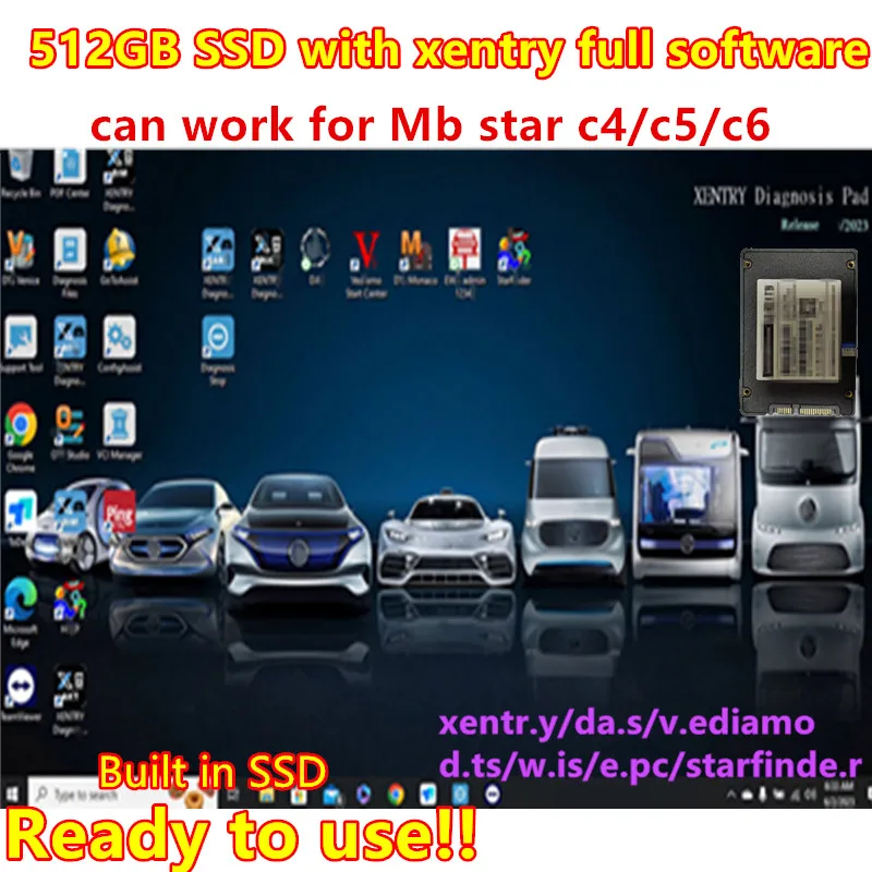 

2023.12 Xentry full software for MB STAR C4 DOIP C5 C6 VCI DOIP with 512GB SSD Xentry das wis epc Starfinder EWA Vediamos DTS-Mo
