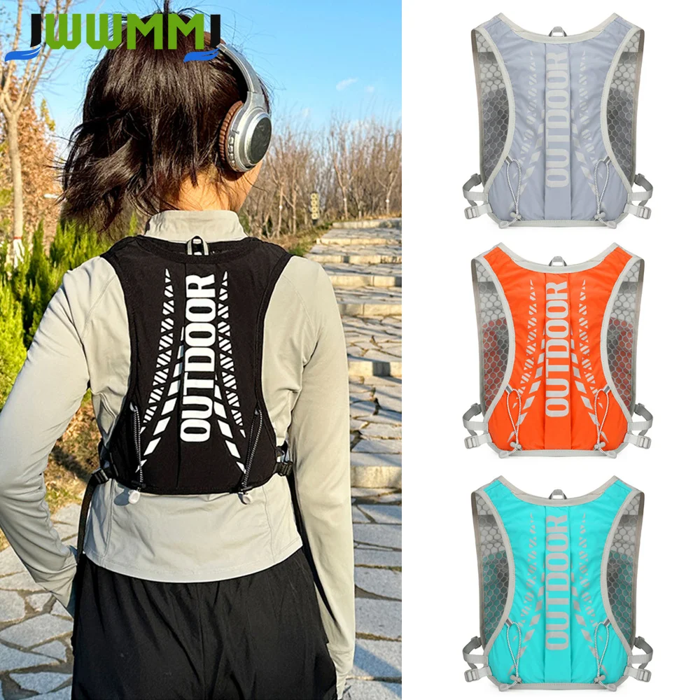 1PCS Running Vest for Women & Men, Lightweight Hydration Backpack Pack for Trail Running, Marathon, Hiking, Cycling, Jogging