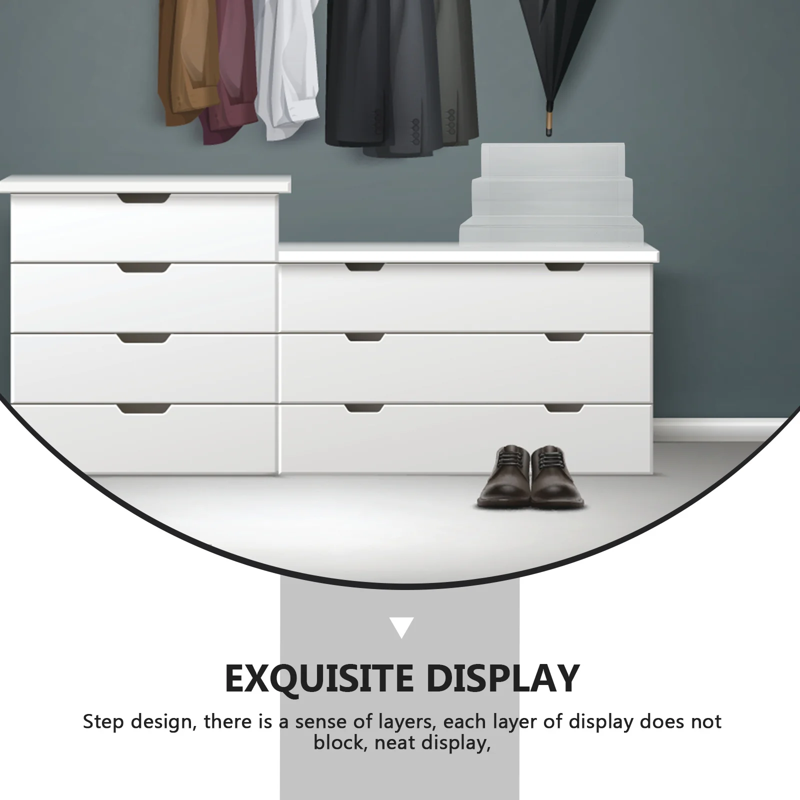 Acrylic Storage Rack Multi Layer Design for Accessories Wallets Glasses Centralized Organization in Home Or Store